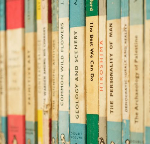 Bücher Reihe Ordnung Struktur erzeugt positive Gefühle